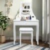 Tangkula Make-Up Vanity Table Dresser Set W/LED Light & Padded Stool 1 Tangkula Make-Up Vanity Table Dresser Set W/LED Light & Padded Stool -Bedroom Home Store GUEST 83cca96e 9491 4f71 b376 544d3a61b1bd