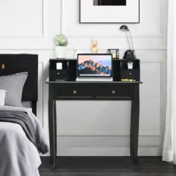 Costway Writing Desk Mission White Home Office Computer Desk 4 Drawer WhiteBlackPink 21 Costway Writing Desk Mission White Home Office Computer Desk 4 Drawer WhiteBlackPink -Bedroom Home Store GUEST 84019ae8 4fd6 45f5 841c 25ccd542c761