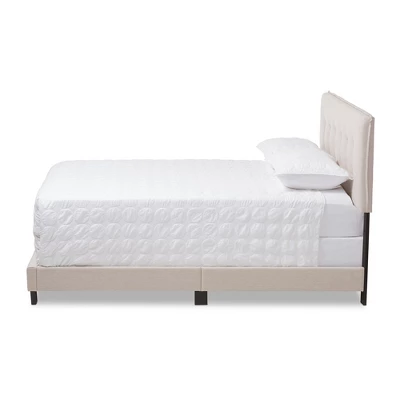 Audrey Modern And Contemporary Fabric Upholstered Bed - Baxton Studio 3 Audrey Modern And Contemporary Fabric Upholstered Bed - Baxton Studio