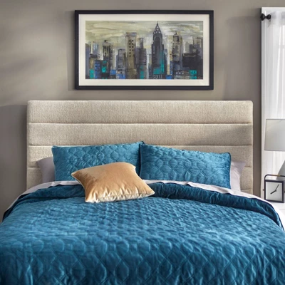 Queen Raquel Channel Upholstered Headboard - Lifestorey 3 Queen Raquel Channel Upholstered Headboard - Lifestorey