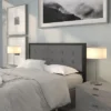 Flash Furniture Bristol Metal Tufted Upholstered Queen Size Headboard In Dark Gray Fabric 2 Flash Furniture Bristol Metal Tufted Upholstered Queen Size Headboard In Dark Gray Fabric -Bedroom Home Store GUEST 88367893 b563 47c6 b903 e1b1da2a06c3