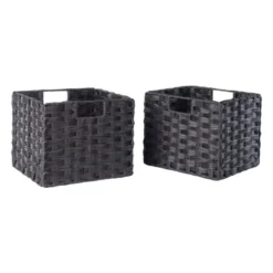 29.21" 3pc Leo Storage Shelf With Baskets Espresso/Chocolate - Winsome 21 29.21" 3pc Leo Storage Shelf With Baskets Espresso/Chocolate - Winsome -Bedroom Home Store GUEST 88ec614e 0683 4b93 8257 228bd389bcd1