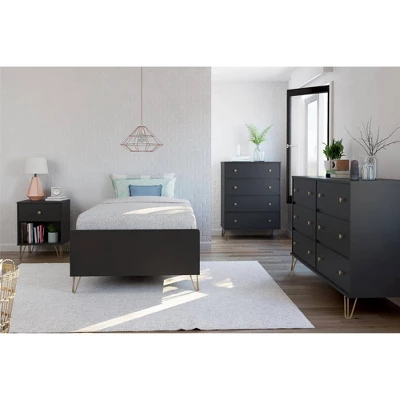 Owen Nightstand Black - Novogratz 7 Owen Nightstand Black - Novogratz - Image 5
