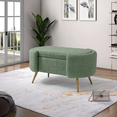 Alina Storage Bench With Metal Legs For Bedroom | ARTFUL LIVING DESIGN 12 Alina Storage Bench With Metal Legs For Bedroom | ARTFUL LIVING DESIGN - Image 10