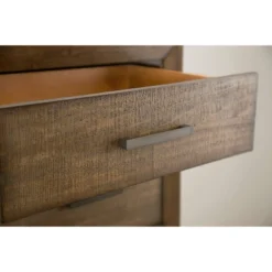 6pc Aurora Mid-Century Brown Bedroom Set With Upholstered Bed - Abbyson Living -Bedroom Home Store GUEST 8c1b71ac 8886 42a7 9e49 c7144f26908a