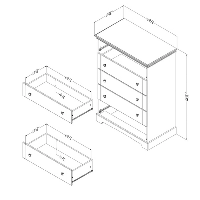 Lilac 5 Drawer Chest - South Shore 9 Lilac 5 Drawer Chest - South Shore - Image 7