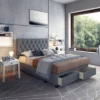 Henley Linen Tufted Upholstered Platform Bed With Storage Drawers - Eco Dream 2 Henley Linen Tufted Upholstered Platform Bed With Storage Drawers - Eco Dream -Bedroom Home Store GUEST 8d13cba7 fe18 4b20 ad1c 36cb04e57d0e