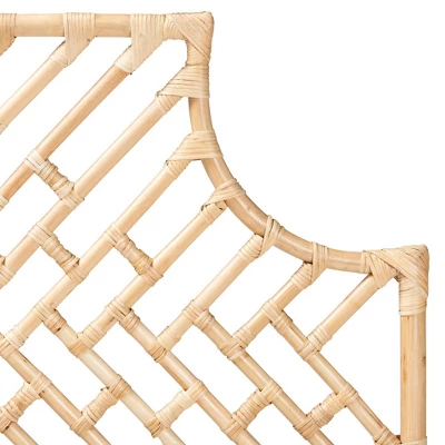 Queen Jayliah Rattan Headboard Natural/Brown - Bali & Pari 4 Queen Jayliah Rattan Headboard Natural/Brown - Bali & Pari - Image 2