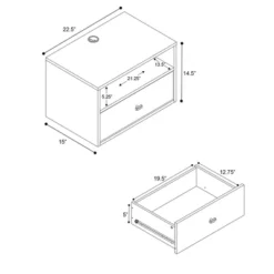 Hanging Dresser And Nightstand Set White - Prepac 17 Hanging Dresser And Nightstand Set White - Prepac -Bedroom Home Store GUEST 8d383590 f11d 4429 8f85 c007688c002c
