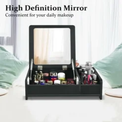 Costway 2-in-1 Vanity Dresser W/ Flip-Top Mirror Tabletop Storage Box Makeup Laptop Black 18 Costway 2-in-1 Vanity Dresser W/ Flip-Top Mirror Tabletop Storage Box Makeup Laptop Black -Bedroom Home Store GUEST 8d409c53 e153 49d8 bc47 3f9c26ec033b