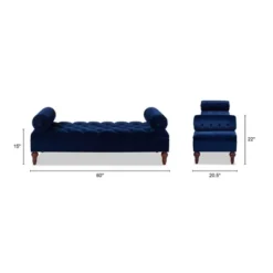 Jennifer Taylor Home Lewis Bolster Arm Entryway Bench 14 Jennifer Taylor Home Lewis Bolster Arm Entryway Bench -Bedroom Home Store GUEST 8e0c270e bb00 49e2 b7bb d7037bfdd3f7