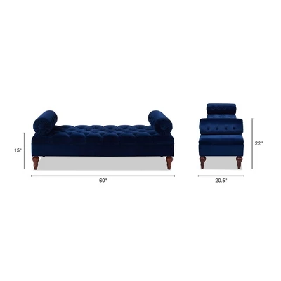 Jennifer Taylor Home Lewis Bolster Arm Entryway Bench 6 Jennifer Taylor Home Lewis Bolster Arm Entryway Bench - Image 4