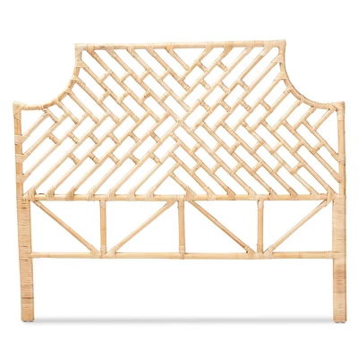 Queen Jayliah Rattan Headboard Natural/Brown - Bali & Pari 3 Queen Jayliah Rattan Headboard Natural/Brown - Bali & Pari