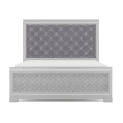 3pc Tenaya Bed With 2 Nightstands Set Silver/Gray - HOMES: Inside + Out 27 3pc Tenaya Bed With 2 Nightstands Set Silver/Gray - HOMES: Inside + Out -Bedroom Home Store GUEST 8fc588ef 24e9 49b5 a75e b18053769533