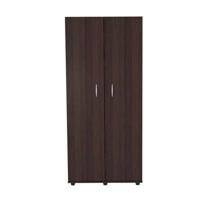 2 Door Wardrobe/Armoire Espresso - Inval 8 2 Door Wardrobe/Armoire Espresso - Inval - Image 6