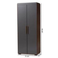 7 Shelf Wardrobe Rikke Two-Tone Wood Storage Cabinet Brown - Baxton Studio 14 7 Shelf Wardrobe Rikke Two-Tone Wood Storage Cabinet Brown - Baxton Studio -Bedroom Home Store GUEST 9075e8c7 f560 4ee0 8193 eba7ca0d8083