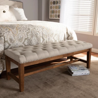 Ainsley Bench - Baxton Studio 5 Ainsley Bench - Baxton Studio - Image 3