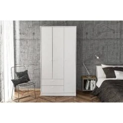 Denmark 3 Door And 2 Drawer Wardrobe White - Polifurniture 10 Denmark 3 Door And 2 Drawer Wardrobe White - Polifurniture -Bedroom Home Store GUEST 911a0376 1470 4061 b90b 71150e34235f