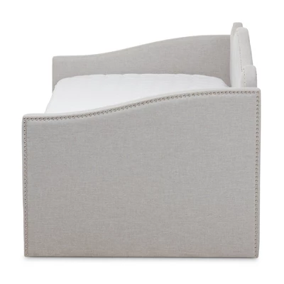 Twin Kaija Modern And Contemporary Fabric Daybed With Trundle Gray - Baxton Studio 4 Twin Kaija Modern And Contemporary Fabric Daybed With Trundle Gray - Baxton Studio - Image 2