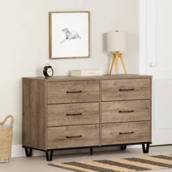 Arlen 6 Drawer Double Dresser - South Shore
