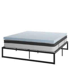 Flash Furniture 14 Inch Metal Platform Bed Frame With 12 Inch Pocket Spring Mattress In A Box And 3 Inch Cool Gel Memory Foam Topper 35 Flash Furniture 14 Inch Metal Platform Bed Frame With 12 Inch Pocket Spring Mattress In A Box And 3 Inch Cool Gel Memory Foam Topper -Bedroom Home Store GUEST 93dc9910 b7a4 4852 b34c 5b0d746b81e9