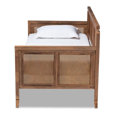 Twin Toveli Wood Daybed Ash Walnut - Baxton Studio 3 Twin Toveli Wood Daybed Ash Walnut - Baxton Studio
