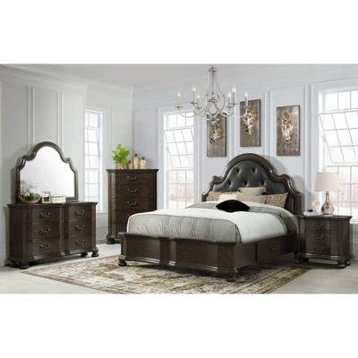 Serena 3 Drawer Nightstand With USB Ports Espresso - Picket House Furnishings 4 Serena 3 Drawer Nightstand With USB Ports Espresso - Picket House Furnishings - Image 2