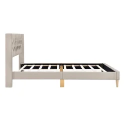 Queen Size Upholstered Wood Platform Bed-ModernLuxe 13 Queen Size Upholstered Wood Platform Bed-ModernLuxe -Bedroom Home Store GUEST 9605e37e 1fe1 4662 999a 1e4b066178a6