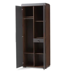 7 Shelf Wardrobe Rikke Two-Tone Wood Storage Cabinet Brown - Baxton Studio 20 7 Shelf Wardrobe Rikke Two-Tone Wood Storage Cabinet Brown - Baxton Studio -Bedroom Home Store GUEST 965550c2 a50b 4e67 9494 0db909004e44