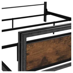 Queen Urban Chic Metal And Wood Plank Bed Brown - Saracina Home 11 Queen Urban Chic Metal And Wood Plank Bed Brown - Saracina Home -Bedroom Home Store GUEST 96ec04c6 8825 401d a458 94fb7b509933