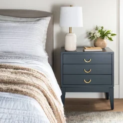 Quail Hill 3 Drawer Nightstand Mount Etna Blue - Threshold™ Designed With Studio McGee