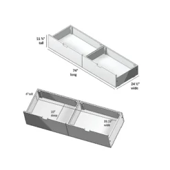 Max & Lily Under Bed Storage Drawers 16 Max & Lily Under Bed Storage Drawers -Bedroom Home Store GUEST 993dd342 38fe 43f9 af23 009742c11ac8