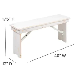 Emma And Oliver 40" X 12" Antique Rustic Solid Pine Folding Farm Bench - Portable Bench 21 Emma And Oliver 40" X 12" Antique Rustic Solid Pine Folding Farm Bench - Portable Bench -Bedroom Home Store GUEST 99532e08 ca2f 46b8 8eea 76bffcaaa2a1