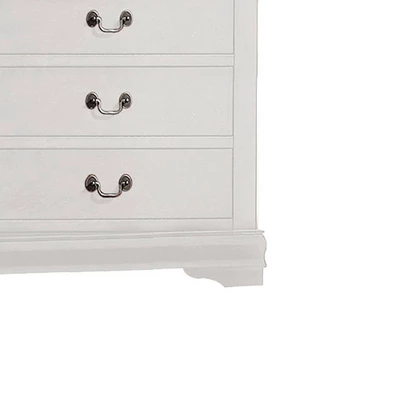 31" Louis Philippe Chest White - Acme Furniture 6 31" Louis Philippe Chest White - Acme Furniture - Image 4