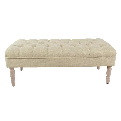 Classic Tufted Medium Bench - HomePop 11 Classic Tufted Medium Bench - HomePop - Image 9