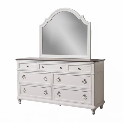 6pc Cristina Bedroom Set White - Abbyson Living 5 6pc Cristina Bedroom Set White - Abbyson Living - Image 3