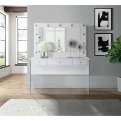 2pc Jayden Vanity Set White - Picket House Furnishings