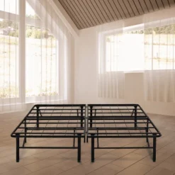 Eco-Lux Metal Platform Base Bed Frame Black - Eco Dream