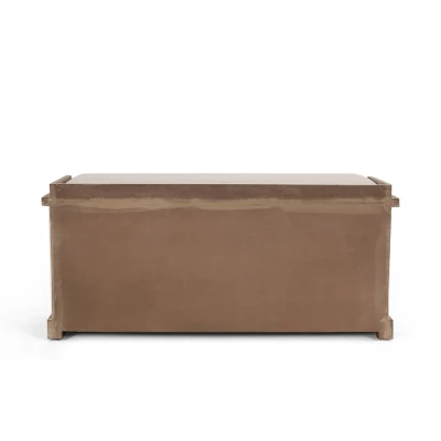 Niemi Rustic Storage Bench With Cushion Beige/ Natural/Black - Christopher Knight Home 8 Niemi Rustic Storage Bench With Cushion Beige/ Natural/Black - Christopher Knight Home - Image 6