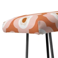 Beshka Kueser Shapes As Flowers Bench Orange/Black - Deny Designs