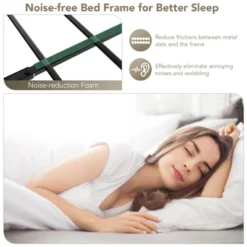 Costway Full/Queen Size Metal Platform Bed Frame W/ Headboard Mattress Foundation 21 Costway Full/Queen Size Metal Platform Bed Frame W/ Headboard Mattress Foundation -Bedroom Home Store GUEST 9e5d2b8c b024 4292 a405 bf96c5cf34d6
