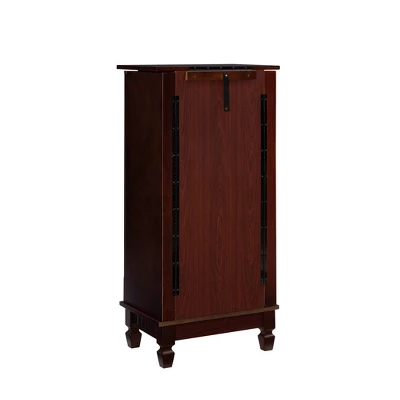 Tierra Contemporary Jewelry Armoire Merlot Brown - Powell Company 8 Tierra Contemporary Jewelry Armoire Merlot Brown - Powell Company - Image 6