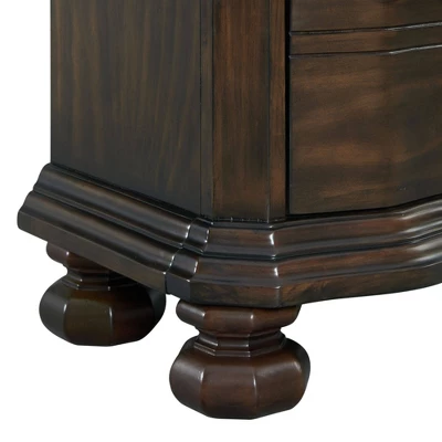 Serena 3 Drawer Nightstand With USB Ports Espresso - Picket House Furnishings 9 Serena 3 Drawer Nightstand With USB Ports Espresso - Picket House Furnishings - Image 7