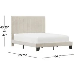 Crestone Upholstered Adjustable Height Platform Bed - Hillsdale Furniture -Bedroom Home Store GUEST a26372ff a10c 4f7d 97cb 171b6fdd529b