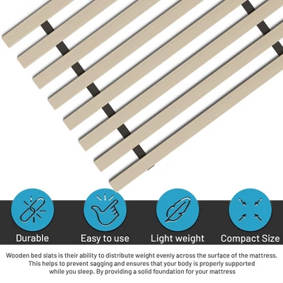 Continental Sleep, 0.75-Inch Standard Vertical Mattress Support Wooden Bunkie Board/Slats 5 Continental Sleep, 0.75-Inch Standard Vertical Mattress Support Wooden Bunkie Board/Slats - Image 3