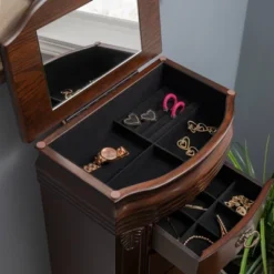 Verona Italian Influenced Jewelry Armoire Espresso - Powell Company 25 Verona Italian Influenced Jewelry Armoire Espresso - Powell Company -Bedroom Home Store GUEST a310c143 6c53 4814 b403 746de39c24e5