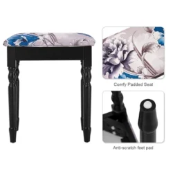 Tangkula Tri Folding Vanity Mirror Makeup Table Set W/4 Drawers & Stool White 11 Tangkula Tri Folding Vanity Mirror Makeup Table Set W/4 Drawers & Stool White -Bedroom Home Store GUEST a32f7c58 ed88 4daa 837c 4ca6a92aa998