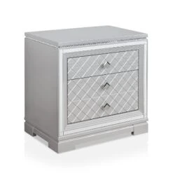 3pc Tenaya Bed With 2 Nightstands Set Silver/Gray - HOMES: Inside + Out 29 3pc Tenaya Bed With 2 Nightstands Set Silver/Gray - HOMES: Inside + Out -Bedroom Home Store GUEST a39e6a60 9fe2 45b8 8970 cb093bfb9ce0