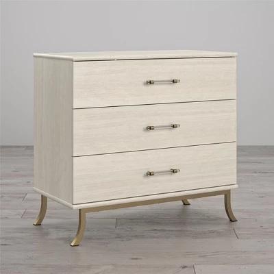 Little Seeds Monarch Hill Clementine 3 Drawer Dresser, White 5 Little Seeds Monarch Hill Clementine 3 Drawer Dresser, White - Image 3
