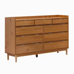 Mid-Century Modern Solid Wood 9 Drawer Horizontal Dresser - Saracina Home 22 Mid-Century Modern Solid Wood 9 Drawer Horizontal Dresser - Saracina Home -Bedroom Home Store GUEST a5d5644c 70fb 4098 a150 33db6395ee8f